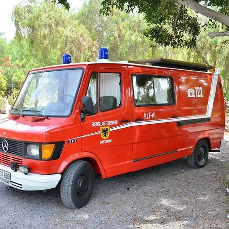 Conny, A Mercedes Firefighter Camper Campsite *