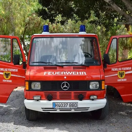 Conny, A Mercedes Firefighter Camper Campsite
